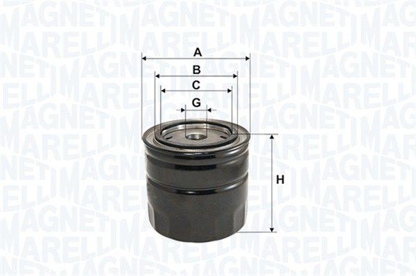 MAGNETI MARELLI Масляный фильтр 153071760519